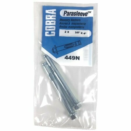 COBRA ANCHORS Anch Msnry Paraslv 3/8x4in 449N